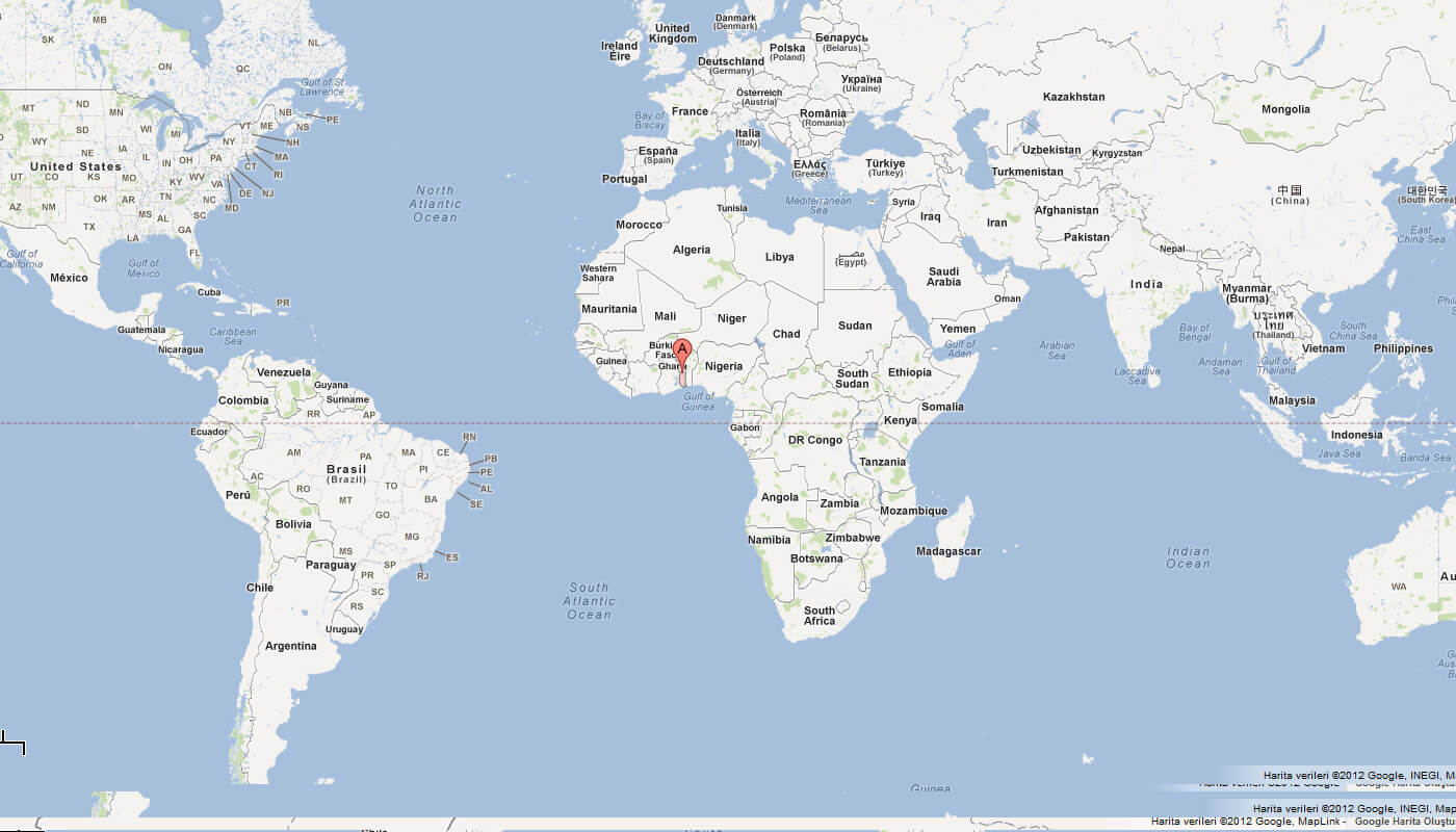 map of togo world